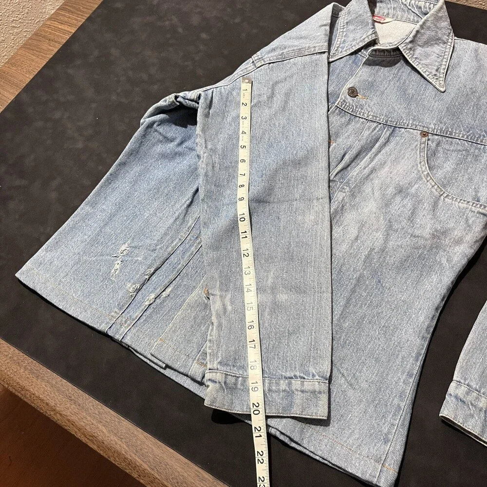 Levis Orange Tab Jacket Pleated Type Two Vintage Western Rodeo Levi Denim 1970s
